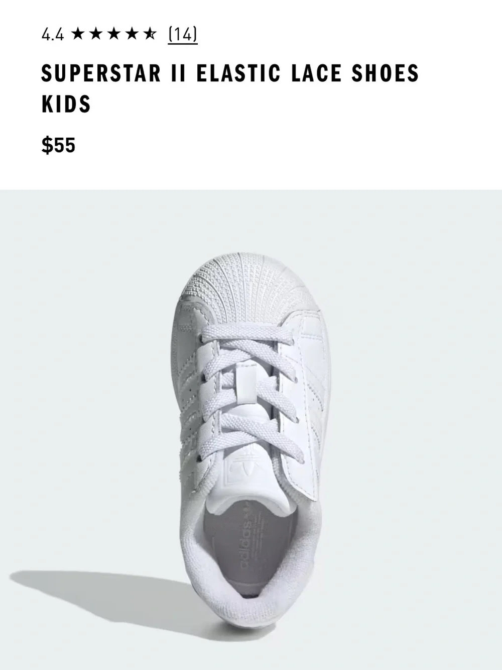 Toddler superstar II sneakers